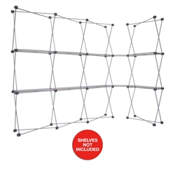 4ft x 7.5ft Deluxe GeoMetrix L-Corner Connector Display (Hardware Only)