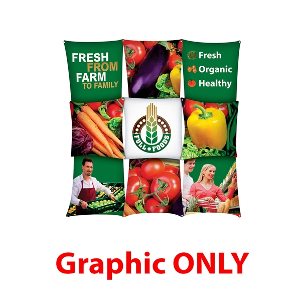 3ft x 3ft Micro GeoMetrix Triptych Display | Graphic Only