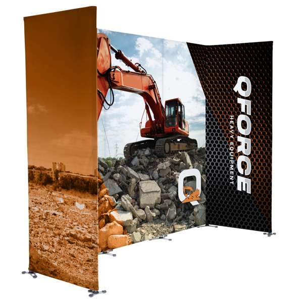 10ft x 8ft TRIGA Go U-Booth Kit | XYZ Displays