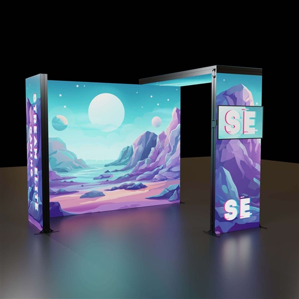 10ft x 8ft Astra Backlit Display w/ Bridge - Kit 4