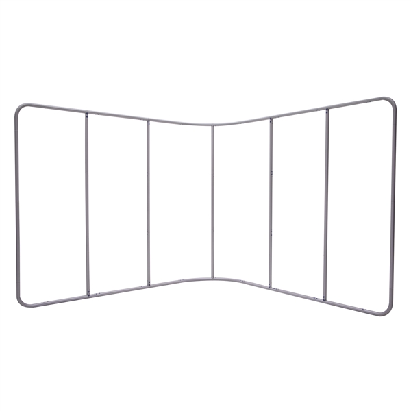 10ft x 6ft EuroFit 90 Degree Angle Hardware Only. These double-sided displays weigh 75% less than standard pop-up displays.