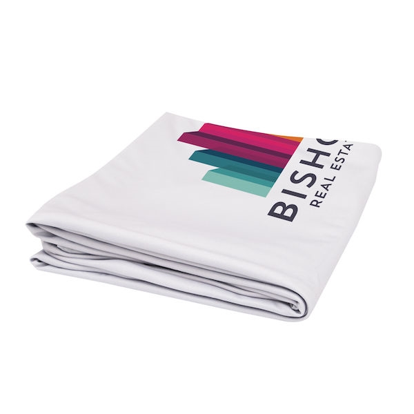 8ft x 7ft EuroFit Arc Graphic Only. These double-sided displays weigh 75% less than standard pop-up displays.