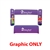 8ft x 6ft  EuroFit Monarch Top Graphic Cover (Graphic Only). 
This graphic cover is designed for use with the top of the 8' EuroFit Monarch frame.


