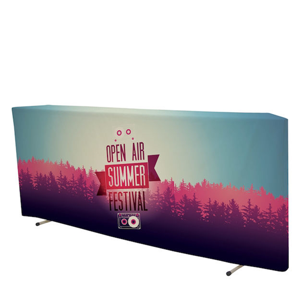 10ft x 4ft  Modular Event Counter (Graphic & Hardware). 
This counter complements 10' tents perfectly. Create a space for merchandise, or simply use it as a drink rail so your guests have a place to gather.