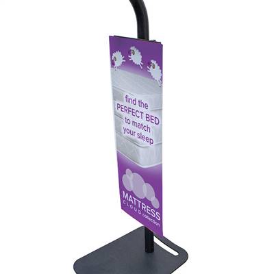 10in x 28in Tablet Stand Detachable Graphic Panel with Clips