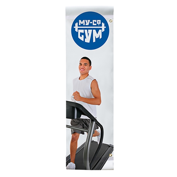 24in x 72in Vinyl Boulevard Banner. 
This vibrantly printed boulevard banner will be the talk of the town.