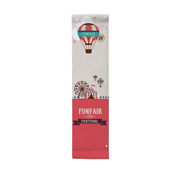 24in x 96in Single-Sided Vinyl Boulevard Banner. 
This vibrantly printed boulevard banner will be the talk of the town.
