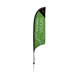 7ft Elite Razor Nylon Flag w/ Ground Spike