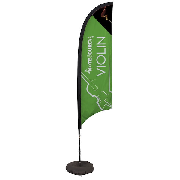7ft Elite Razor Nylon Flag w/ Scissor Base