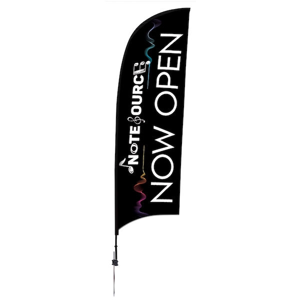 9ft Elite Razor Nylon Flag w/ Ground Spike