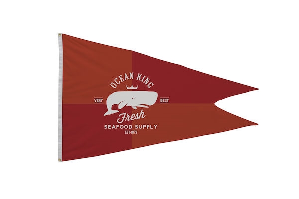 4ft x 6ft Polyester Burgee Single-Sided Flag