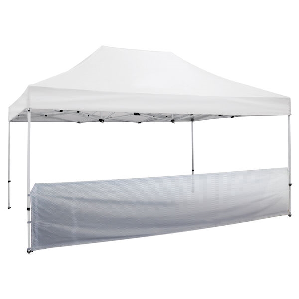 Outdoor 15ft Tents offer heavy duty commercial-grade popup frames designed for professional use. Canopies can customized with full color printing to display your company branding. Showcase your business name with our outdoor event tents.