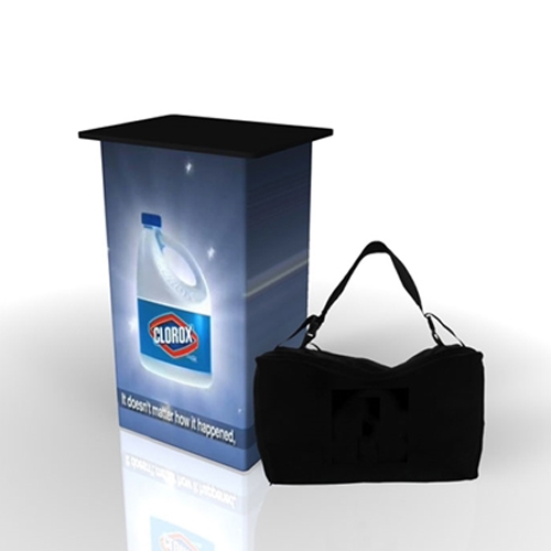 Full Graphic for SOLO Biscotti Demo Station Counter. SOLO Biscotti Demo Station Counter with Front Graphic Wrap is a cost effective solution for a professional demonstration station display.