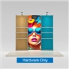 9ft x 8ft  WaveLight Merchandiser Backlit Trade Show Display Kit K50FS with Shelving | Hardware Only
