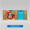 21ft x 8ft WaveLight Merchandiser Backlit Trade Show Display Kit K58FS with Shelving | Graphic Only