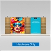 21ft x 8ft WaveLight Merchandiser Backlit Trade Show Display Kit K58FS with Shelving | Hardware Only