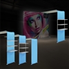 Waterfall XL w/ 79-114in Arch for Backlit WaveLight Displays | Double-Sided