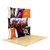 90in x 90in 3D Snap Tension Fabric Display Layout 2 with Square Hard Case is unique product offering for Trade Show. The Xpressions series offers many of the features the exhibitors look for in a high quality trade show pop up background displays