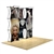 8ft x 8ft 3D Snap Tension Fabric Display Kit 4 with Square Hard Case is unique product offering for Trade Show. The Xpressions series offers many of the features the exhibitors look for in a high quality trade show pop up background displays