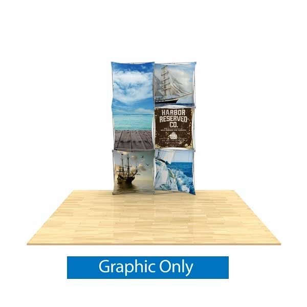 60inw x 90inh 3D Snap 2x3 Layout 2 Fabric Display Kit | Graphic Only