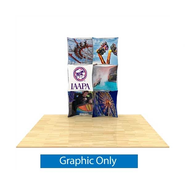 5ft x 7.5ft 3D Snap 2x3 Layout 4 Fabric Display Kit | Graphic Only