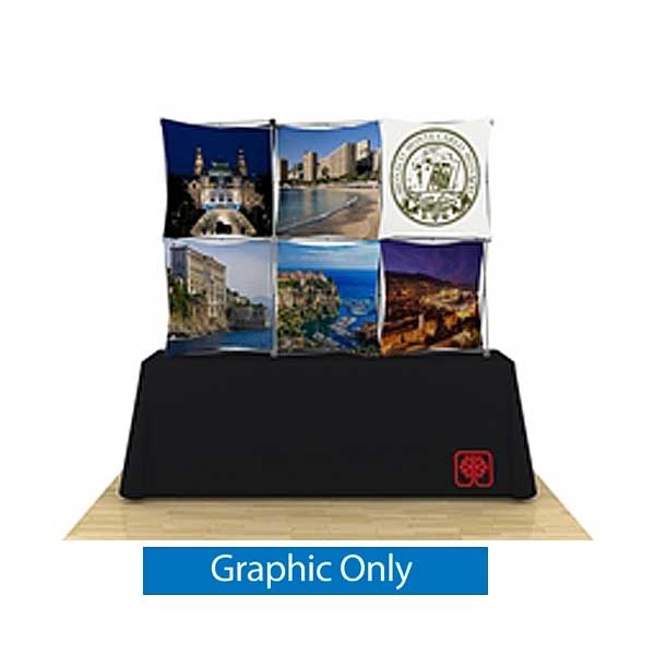 90in x 60in 3D Snap 3x2 Fabric Table Top Display Kit | Graphic Only