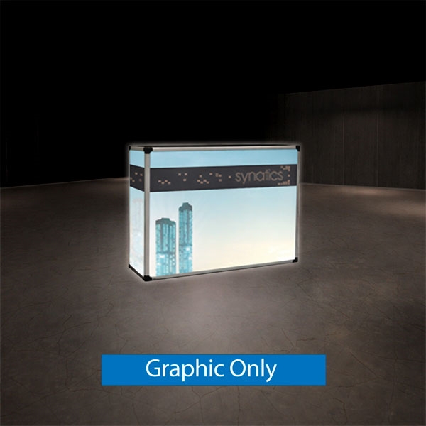 48in x 38in x 16in Light Box Counter | Graphic Only
