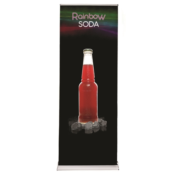 3ft x 8ft Cascade Fabric Retractable Banner Stand