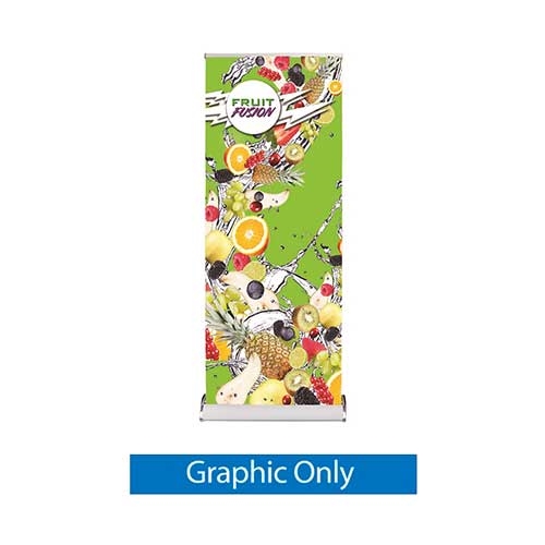 3ft x 8ft Raindrop Fabric Retractable Banner Stand