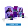 20ft x 8ft Wave Tube Modular Booth Kit - C5A6C5 | Single-Sided Graphic Only