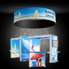 20x20 Island Booth 1 | Backlit Trade Show Display with SEG Graphics