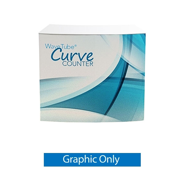 45in x 39in Wave Tube Curved Counter | Graphic Only