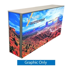 39.5in x 78.75in Igniter LightBox Trade Show Double Counter | Graphic Only