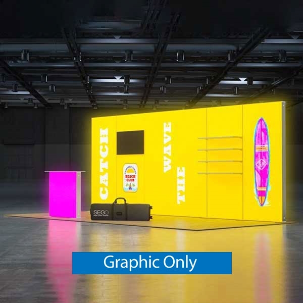 Sego8 20ft x 8ft Configuration H | Double-Sided Lightbox | Graphic Only