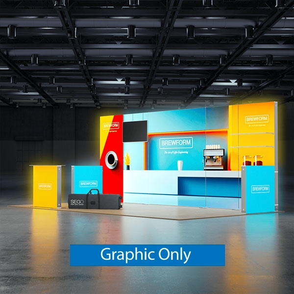 Sego8 20ft x 8ft Configuration K | Single-Sided Lightbox | Graphic Only