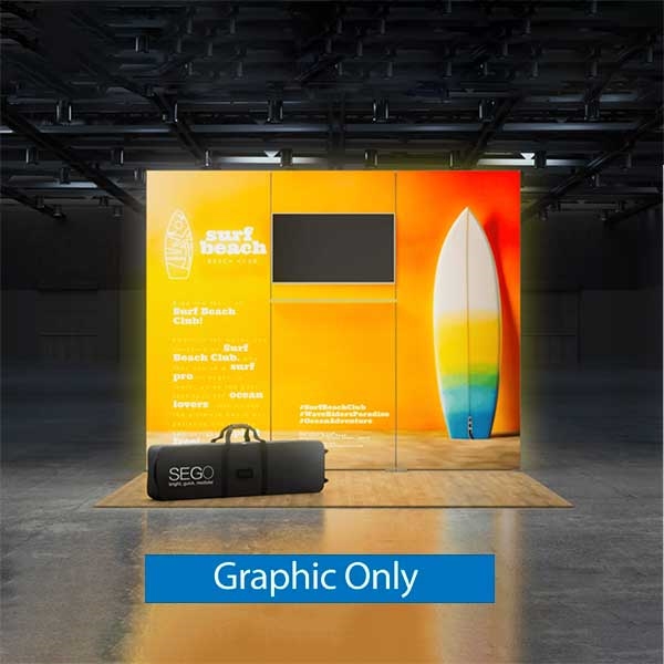 Sego8 10ft x 8ft Configuration B | Lightbox | Double-Sided Graphic Only