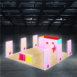 Sego8 20ft x 20ft Configuration F | Double-Sided | Lightbox
