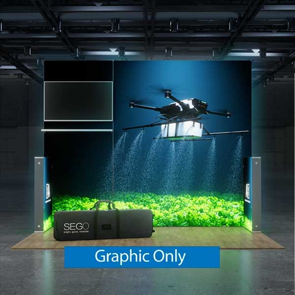 Sego8 10ft x 8ft Configuration O | Lightbox | Double-Sided Graphic Only