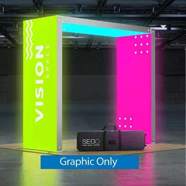 Sego8 10ft x 8ft Configuration P | Double-Sided Lightbox | Graphic Only