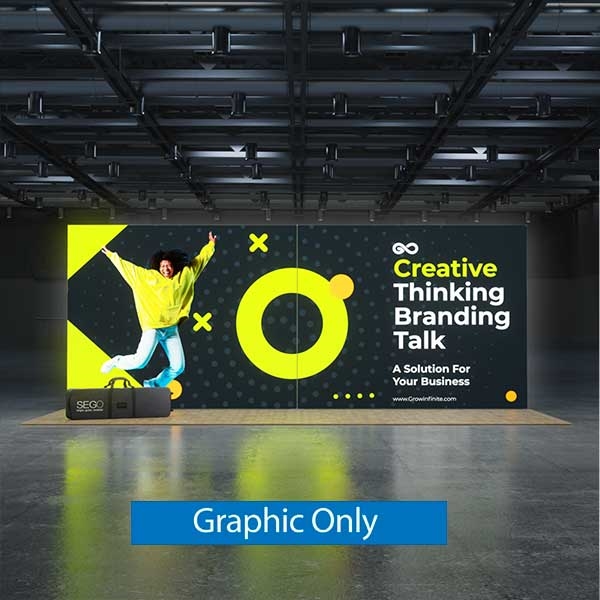 Sego8 20ft x 8ft Configuration A | Lightbox | Double-Sided Graphic Only
