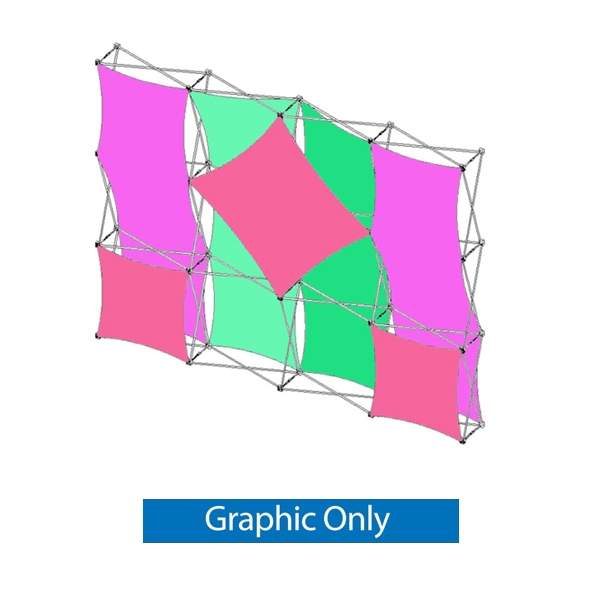 10ft (4x3) Xpressions SNAP B Trade Show Display - Replacement Graphic Only. The Xpressions series offers many of the features the exhibitors look for in a high quality display including versatility