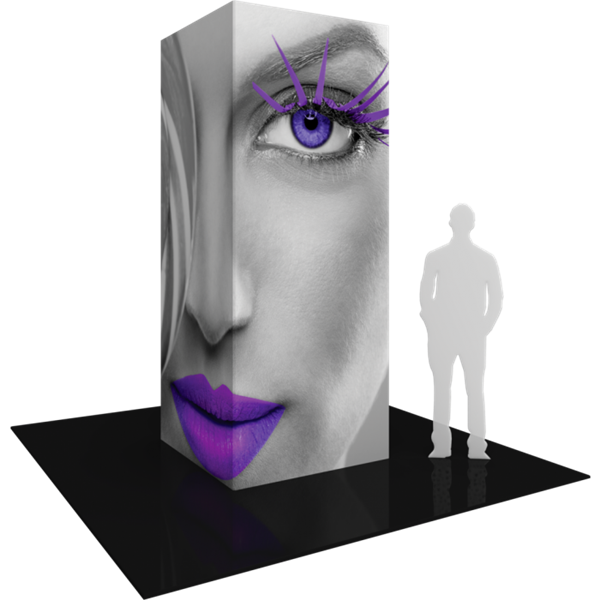 4ft x 10ft Vector Frame Modular Tower 04 | SEG Tension Fabric Graphics