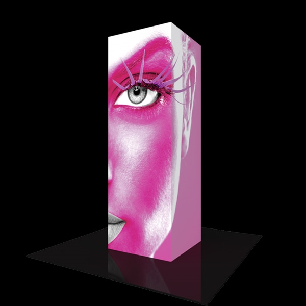 4ft x 12ft Vector Frame Modular Backlit Tower 06 | SEG Tension Fabric Graphics