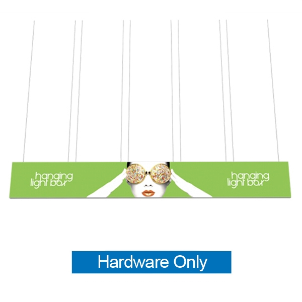 30ft x 4ft Vector Frame Hanging Light Box | Backlit Hanging Banner | Frame Hardware, Lights and Case Only