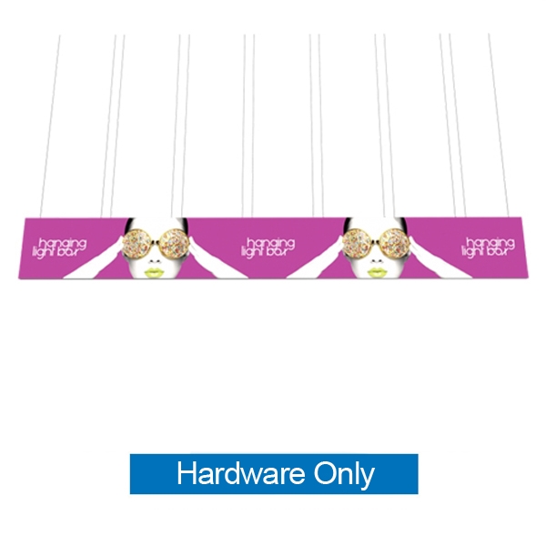 40ft x 5ft Vector Frame Hanging Light Box | Backlit Hanging Banner | Frame Hardware, Lights and Case Only