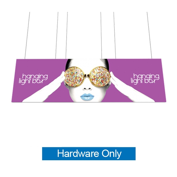 20ft x 6ft Vector Frame Hanging Light Box | Backlit Hanging Banner | Frame Hardware, Lights and Case Only