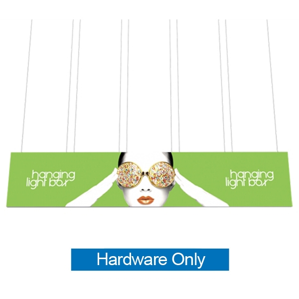 30ft x 6ft Vector Frame Hanging Light Box | Backlit Hanging Banner | Frame Hardware, Lights and Case Only