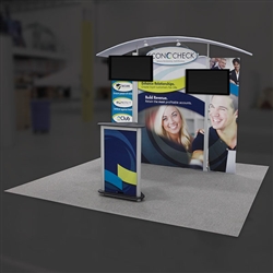 10 x 10 Custom Inline Trade Show Exhibit - Display Design # 717674