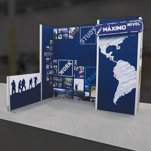 10 x 10 Custom Inline Trade Show Exhibit - Display Design # 717806