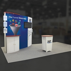 10 x 10 Custom Inline Trade Show Exhibit - Display Design # 679651